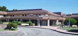 County of San Luis Obispo Public Libraries Arroyo Grande, California, location. Building exterior and parking lot.