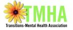 THMA Transitions Mental Health Association Logo with Daisy