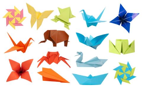 various origami