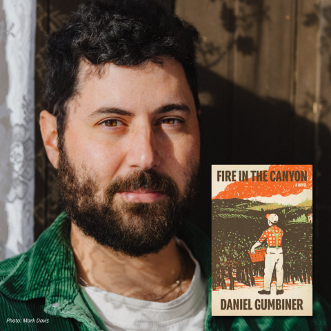 Fire in the Canyon book cover with author Daniel Gumbiner photo 