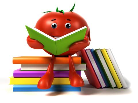tomato reading books