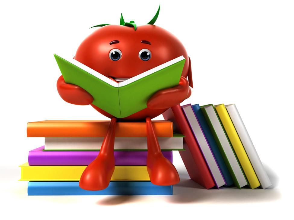 tomato reading books